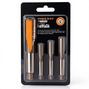TTAKE Set Of 3 HSS E Hand <b>Taps</b> TA1601 DIN 352 ISO 2 6H For Stainless Steel <b>Threads</b> - Product Image 2