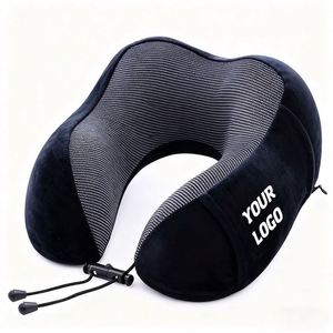 Xd904 Customized Logo Memory Foam Cushions U Shape Ergonomic Soft for Airplane Office / Car Portable Travel <b>Neck</b> <b>Pillow</b> - Product Image 6