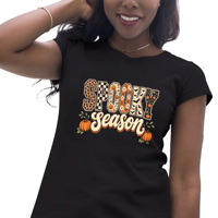 Transferts thermiques DTF personnalisés prêts à poser, impressions sérigraphiées, motifs d'Halloween, autocollants, sérigraphie pour t-shirts