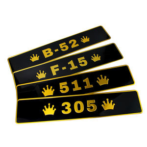 Placa de matrícula personalizada para coche, decoración para matrícula, Suecia, Londres, F - Product Image 5