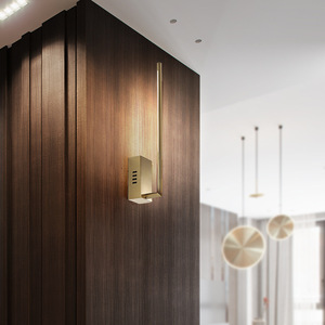 Lámpara de pared interior moderna, decoración de pasillo para sala de estar, dormitorio, tira larga, accesorios de iluminación de pared negros Led - Product Image 3