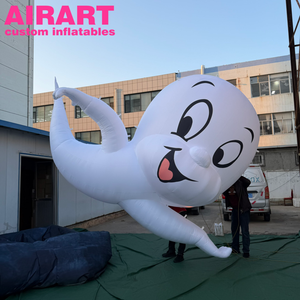 <span class=keywords><strong>Casper</strong></span> <span class=keywords><strong>le</strong></span> Fantôme Amical Géant Gonflable, Personnage de Dessin Animé Gonflable, Mascotte Fantôme Gonflable pour la Décoration d'Événements d'Halloween - Product Image 5