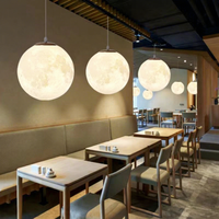 Lustre suspendu en forme de planète en fer pour restaurant, couloir, bar, éclairage commercial et industriel, chambre à coucher, utilisation APP/Wi-Fi