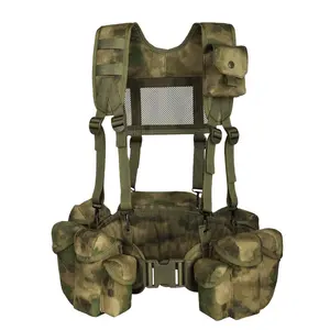 YAKEDA Tactico Load Carrier Vest Load Bearing Equipment Setups Padded Battle Belt With H-Harness Chest Rig Tactical