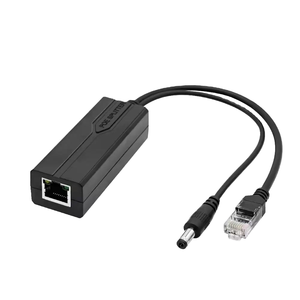 Injecteur adaptateur Gigabit PoE 100/1000 Mbps IEEE802.3at 12V 1.2A avec isolation, connecteur RJ45 pour caméra IP Zhenqian - Product Image 4
