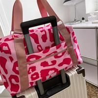 Grand organisateur de voyage pour femmes mode imprimé léopard sport Fitness sac en plein air épaule sac à bandoulière week-end sacs à main