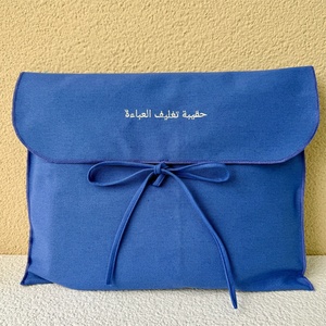 QMS Custom Logo Printed Canvas <b>Envelope</b> Bag Travel Clothes Packaging Bag Cotton <b>Envelope</b> Dust Jewelry Pouch - Product Image 4