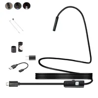 Caméra endoscopique USB Android OEM 1M 5,5 mm, caméra flexible pour drain, mini caméra