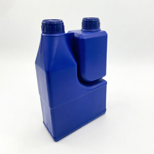 Botella de Plástico Agrícola Personalizada de <span class=keywords><strong>1L</strong></span>+500ml con Doble Boquilla, Envase Químico Transparente de HDPE - Product Image 3