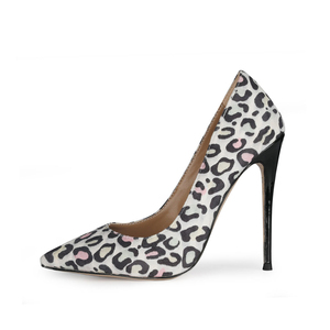 Escarpins sexy en daim rose à imprimé léopard, bout pointu, talon aiguille 12 cm, pour femmes, grandes tailles 35-<span class=keywords><strong>47</strong></span>, couleurs personnalisables disponibles - Product Image 3