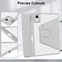 Casing Lipat Kulit PU untuk Moto Pad 60 Neo 2026 Lenovo Idea Tab K11 Gen 2 Xiaoxin 11 2025 M11 2024 Penutup Rotasi dengan Slot Pena