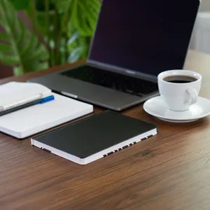 Carnet ligné à couverture rigide A5 Be Online, 14x21 cm, 100 feuilles, planificateur quotidien avec collection de mots mobiles, reliure thermique, feuilles mobiles - Product Image 4