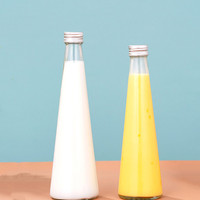 8 Oz Heldere Glazen Fles 330Ml Voor Sap Met Metalen Deksels Drankflessen 250Ml Melkthee Koudgeperste Glazen Sapfles