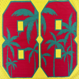 OEM personnalisé hommes pull-over tricots hiver gilet jacquard lettres avant sans manches col en V pull basket-ball style maillot creux - Product Image 3