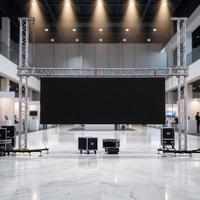 Système de treillis modulaire en alliage d'aluminium Spigot Goal Post avec base pour suspendre des écrans LED et des éclairages de scène