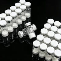 Poudre de peptides haute pureté 10mg 30mg 50mg en flacon GHK-CU, peptides lyophilisés, matière première cosmétique, économique, approvisionnement direct usine