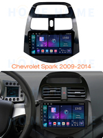 Radio Estéreo con Pantalla para Coche Android 14 4G+64G GPS WIFI Multimedia Carplay Android Auto para Chevrolet Spark 2009-2014 2 Din 1280*720 P 4G