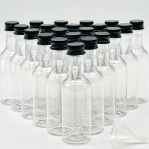 50ml 120ml 150ml rõ ràng Pet nhựa mini chai cho rượu Whisky rượu vang rượu bắn chai với nắp nhôm - Product Image 5
