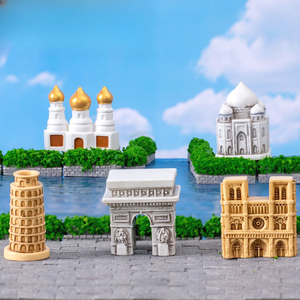 Vente en gros de lieux d'intérêt mondiaux de simulation Architecture de repère Micro ornement de paysage Artisanat en résine personnalisé - Product Image 2