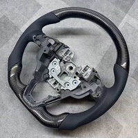 Volant de course sport en cuir et fibre de carbone personnalisé pour Ford Mondeo avec bouton de klaxon, accessoires de modification automobile