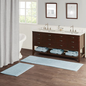 DB 100% Cotton Tufted Reversible Bath Rug 3000 GSM Dual <b>Sided</b> Design for Premium Comfort & Durability - Product Image 1