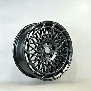 Jantes monobloc forgées en aluminium de 18 à 23 pouces, finition gris mat, à rayons en nid d'abeille, PCD 5x112 5x114.3 5x120 pour voiture de tourisme - Product Image 1