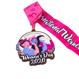 Wholesale Sublimation Metal Award Key Souvenir Medals and <b>Trophies</b> Custom <b>Engraving</b> Design Sports Women's Day Honor Medal - Product Image 5
