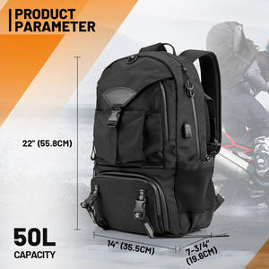 Échantillon gratuit Sac de casque de moto imperméable en fibre de carbone Sacs multifonctionnels à coque rigide Grande capacité Sac à dos pour motocycliste - Product Image 6