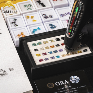 Goldleaf Vente en gros de haute qualité Radiant Cut Gray Plated Loose Gemstone VVS Moissanite Stones 1ct 2ct 3ct - Product Image 4