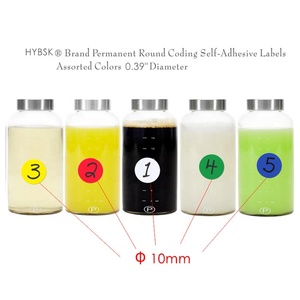 Hybsk 10mm Codificación de colores redondos Etiquetas de puntos Pegatinas de papel coloridas en hojas Total 10 colores - Product Image 4