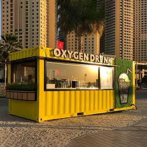 Negozio Pop-Up Cafe Booth e tavoli contenitore caffetteria chiosco alimentare