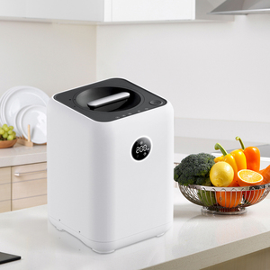 3L thép không gỉ điện tự động nhà bếp compost chất thải thực phẩm hộ gia đình ủ Máy ABS Mài buồng hàng loạt thức ăn - Product Image 4