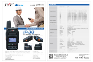Guide touristique audio sans fil de haute qualité système de talkie-walkie petite taille 2G 3G 4G avec carte SIM IP-38PLUS POC TYT - Product Image 4