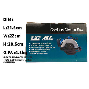 <span class=keywords><strong>Scie</strong></span> circulaire électrique de qualité industrielle, moteur sans balais alimenté par batterie 18-24V, machine à couper le bois, réglable - Product Image 5