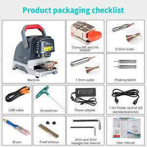 2025 Xhorse XP-005 lumba-lumba XP005 Machine mesin pemotong kunci dengan klem M5 - Product Image 6