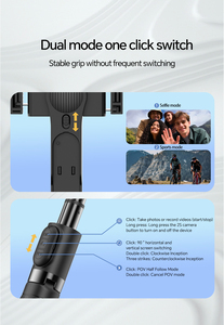 Mini <span class=keywords><strong>stabilisateur</strong></span> intelligent de caméra à cardan portatif Bâton de selfie à distance sans fil Équipement de trépied de diffusion en direct Téléphones mobiles - Product Image 4
