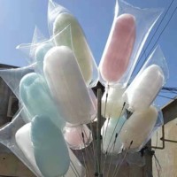 Sac de poupée en plastique LDPE plat transparent personnalisé en gros direct d'usine sac de barbe à papa de matériaux recyclés