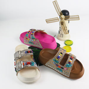 Alta calidad Pretty Upper Slide Zapatilla Pies planos <span class=keywords><strong>Sandalias</strong></span> para mujeres y damas - Product Image 6