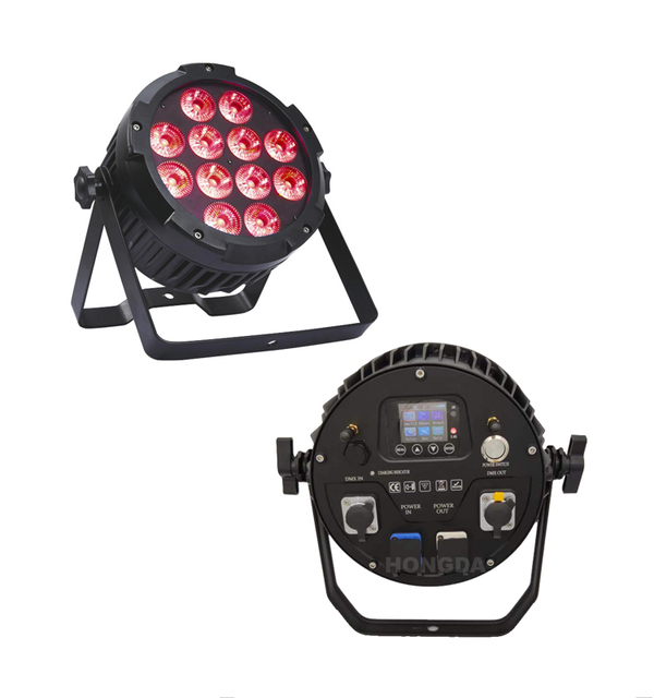 IP65 Wifi Wireless Dmx Battery Powered Led Par Can Uplights 12*18w Outdoor Waterproof Led Stage Lights