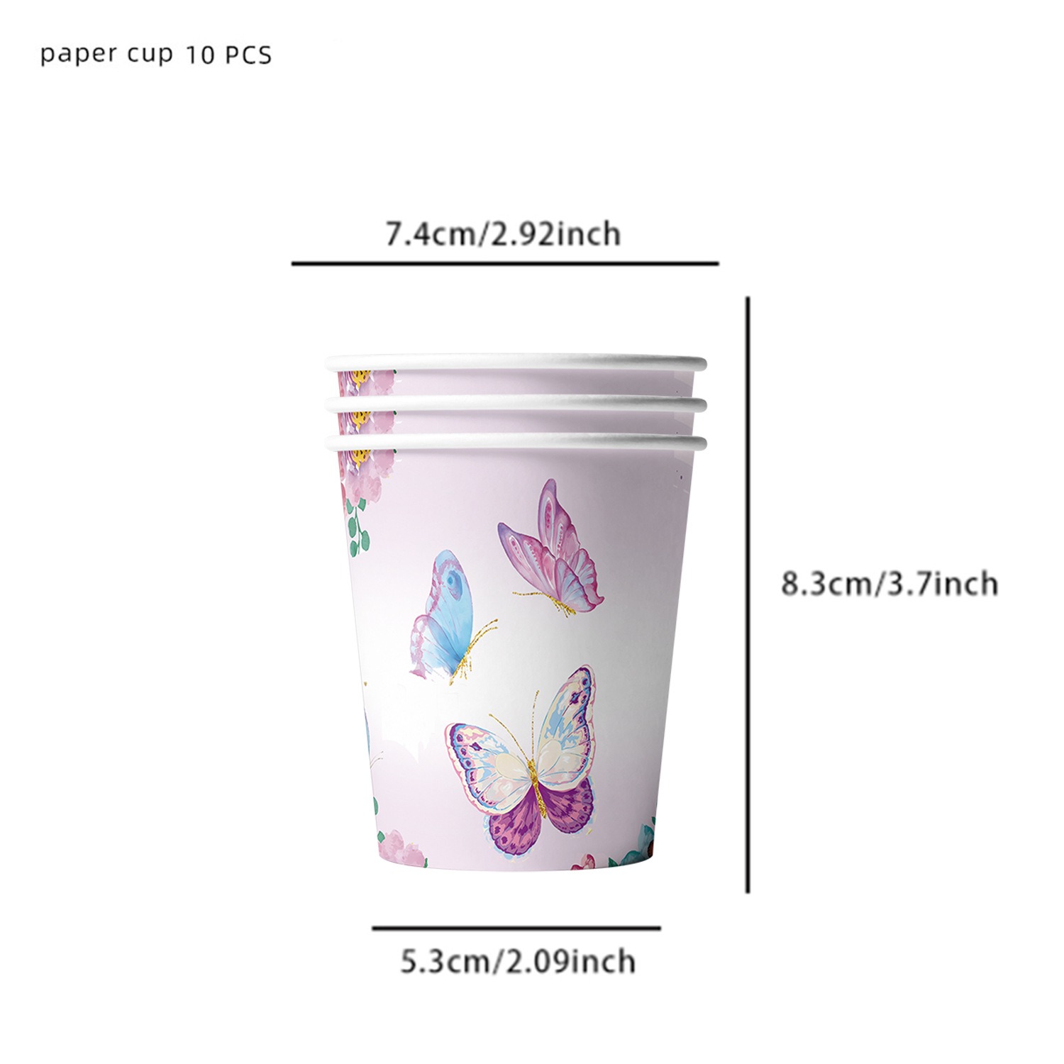 Tasse de papier 10 pcs