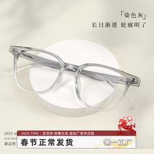 Monturas de Gafas Cuadradas Coreanas TR90 9079, Montura Completa Ligera con Lentes de PC, Gafas para Mujer, Origen Danyang - Product Image 5