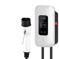 Nouvelle borne de recharge murale pour véhicules électriques de type 2, 21 kW, protection IP55, certifiée CQC/CE/TUV, sortie AC/DC 16A/32A, fonctionnalités de sécurité Wi-Fi 9