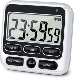นาฬิกาจับเวลาครัวดิจิตอลขนาดเล็กสีดำ - Product Image 1