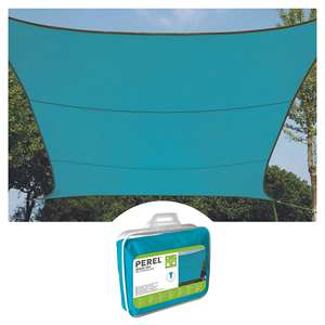 Perel <b>SHADE</b> SAIL - SQUARE - 3.6 x 3.6 m - COLOUR: SKY BLUE - Product Image 1