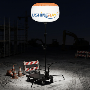 500W <b>LED</b> Balloon <b>Light</b> With Trolley & Portable Power Station 360° Inflatable <b>Light</b> For Outdoor Off-grid <b>Work</b> Emergency Rescue - Product Image 4