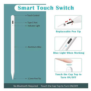 Lápiz Óptico Magnético Capacitivo Activo con Punta Reemplazable para iPad Pro y Teléfonos Móviles - Product Image 3