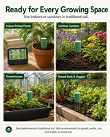 Capteur d'humidité du sol sans fil intelligent, ABS, Bluetooth, faible consommation d'énergie, mesure de l'humidité et de la température du sol, irrigation automatique MLM