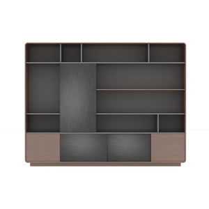 Armoire de rangement moderne en panneaux de bois pour bureau à domicile et atelier - Product Image 4