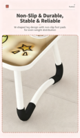 Table de chevet mini ergonomique réglable et pliable, bureau d'étude portable pour enfants