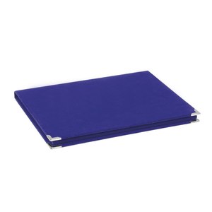 Étui pour plaque d'immatriculation en MDF bleu velours 25x19 pouces, cadre d'affichage pliable - Product Image 2